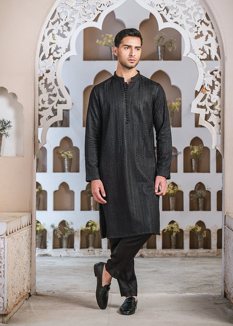 "BLACK" KURTA PAJAMA