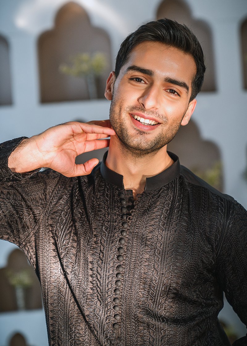 "BLACK" KURTA PAJAMA