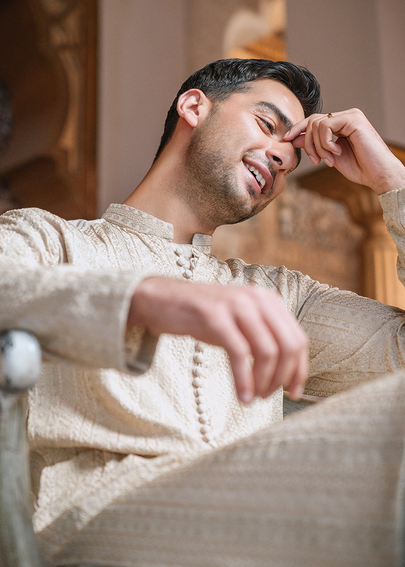 "CHAMPAGNE GOLD" KURTA PAJAMA