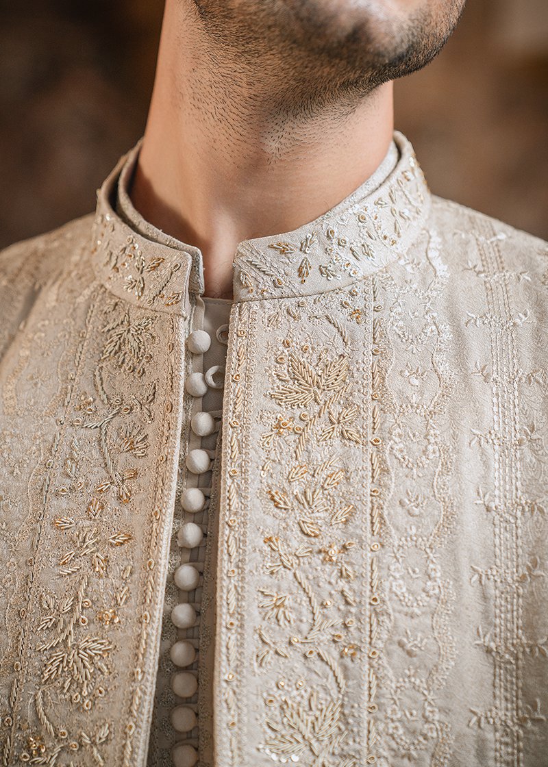 "CHAMPAGNE GOLD" SHERWANI