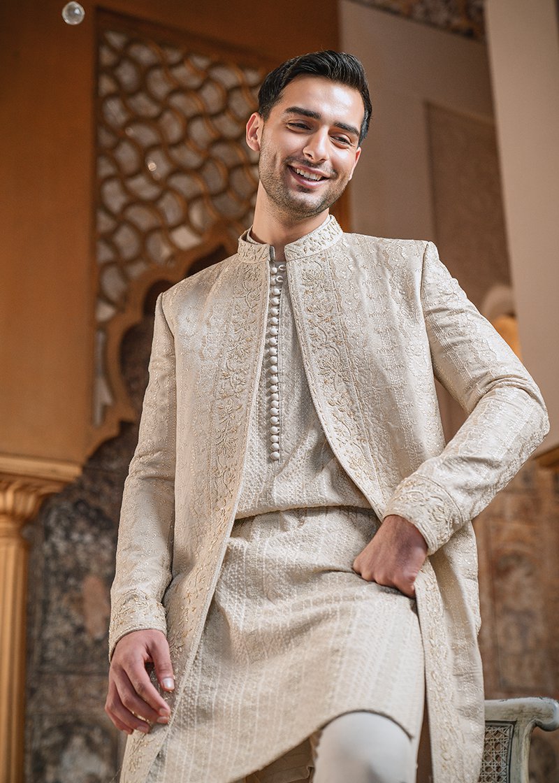 "CHAMPAGNE GOLD" SHERWANI