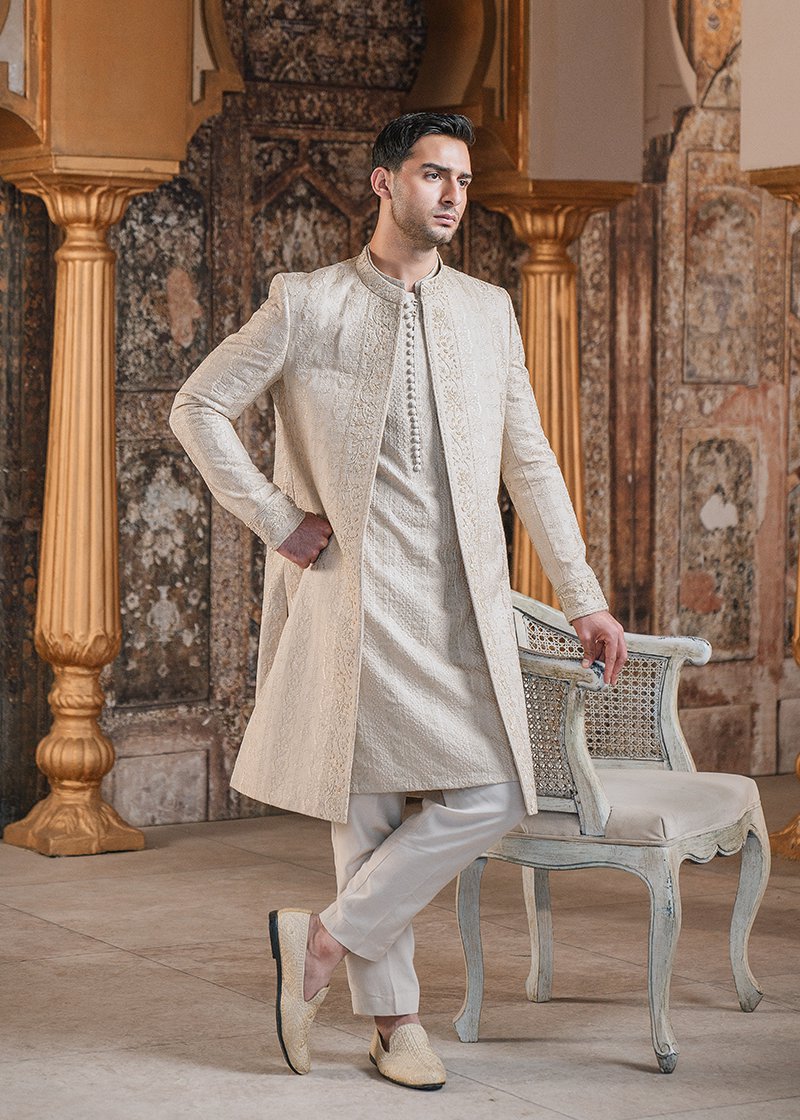 "CHAMPAGNE GOLD" SHERWANI