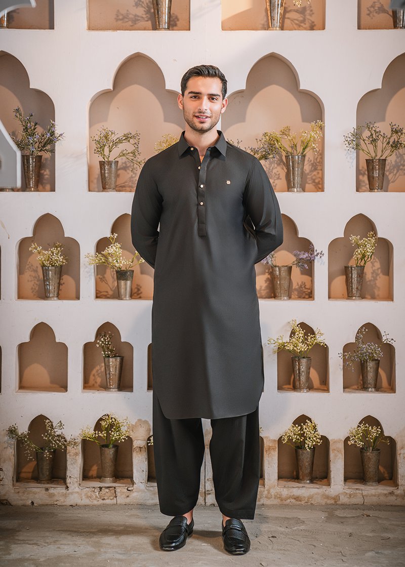 "BLACK" KURTA PAJAMA