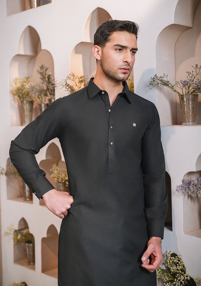 "BLACK" KURTA PAJAMA