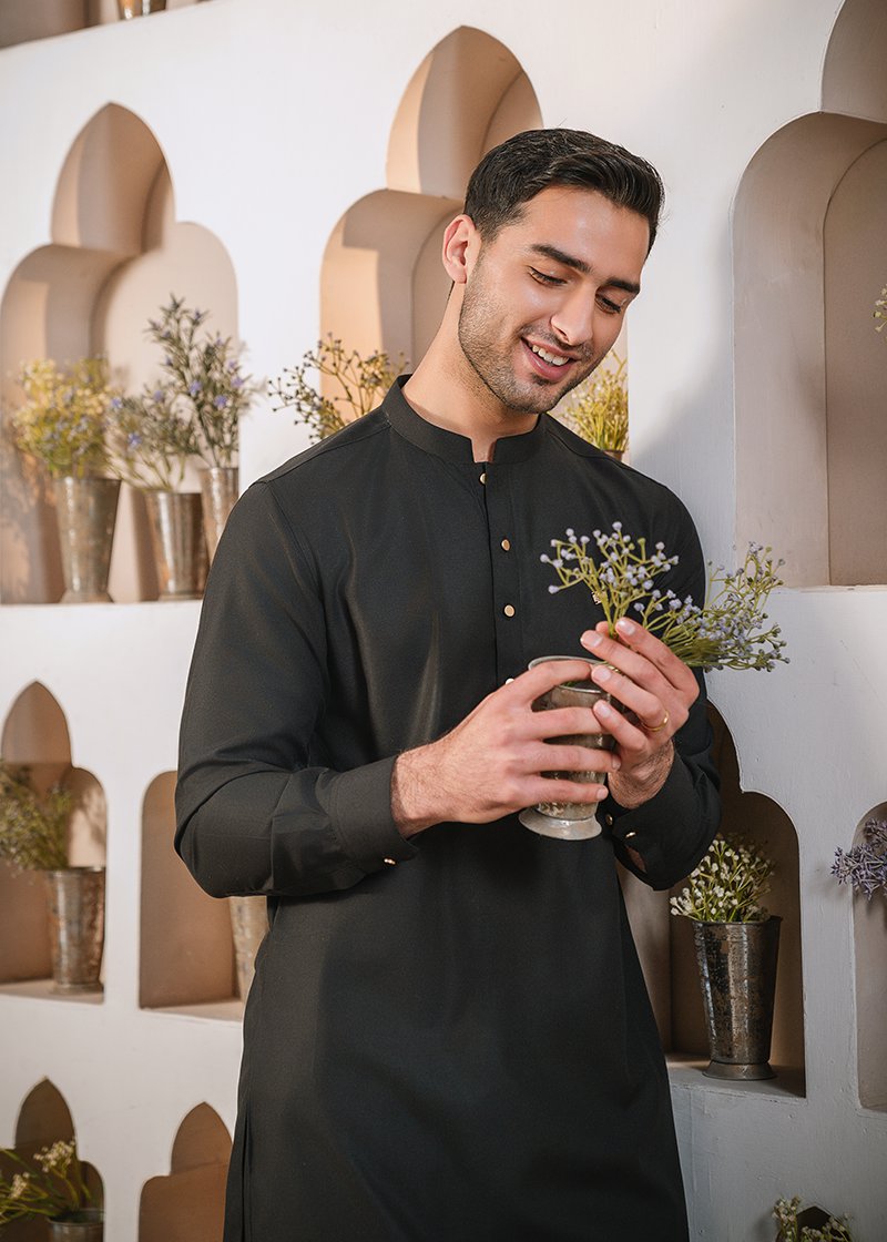 "BLACK" KURTA PAJAMA