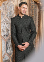 "BLACK" SHERWANI