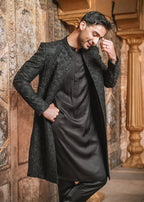 "BLACK" SHERWANI