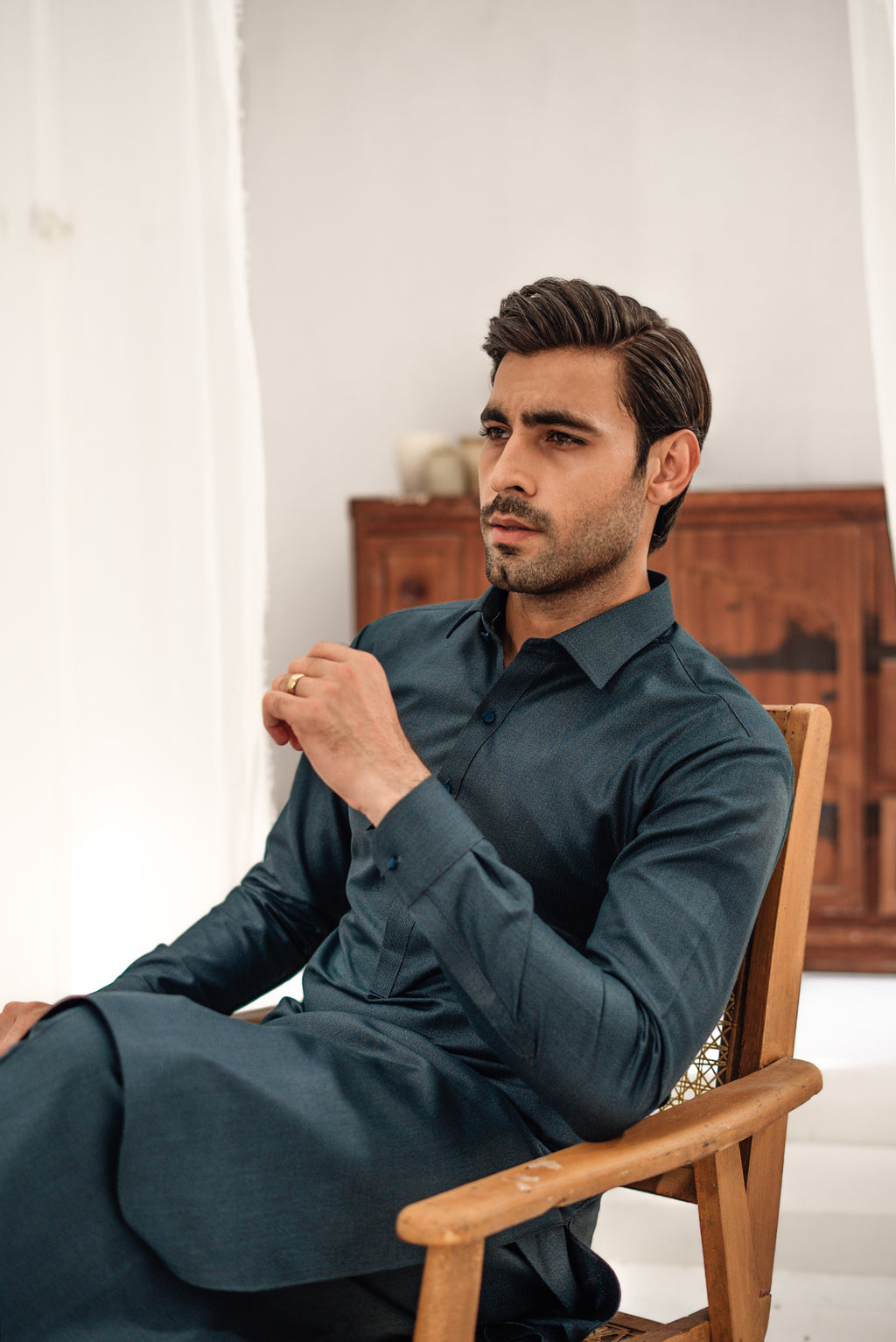 Sea Green Kameez Shalwar