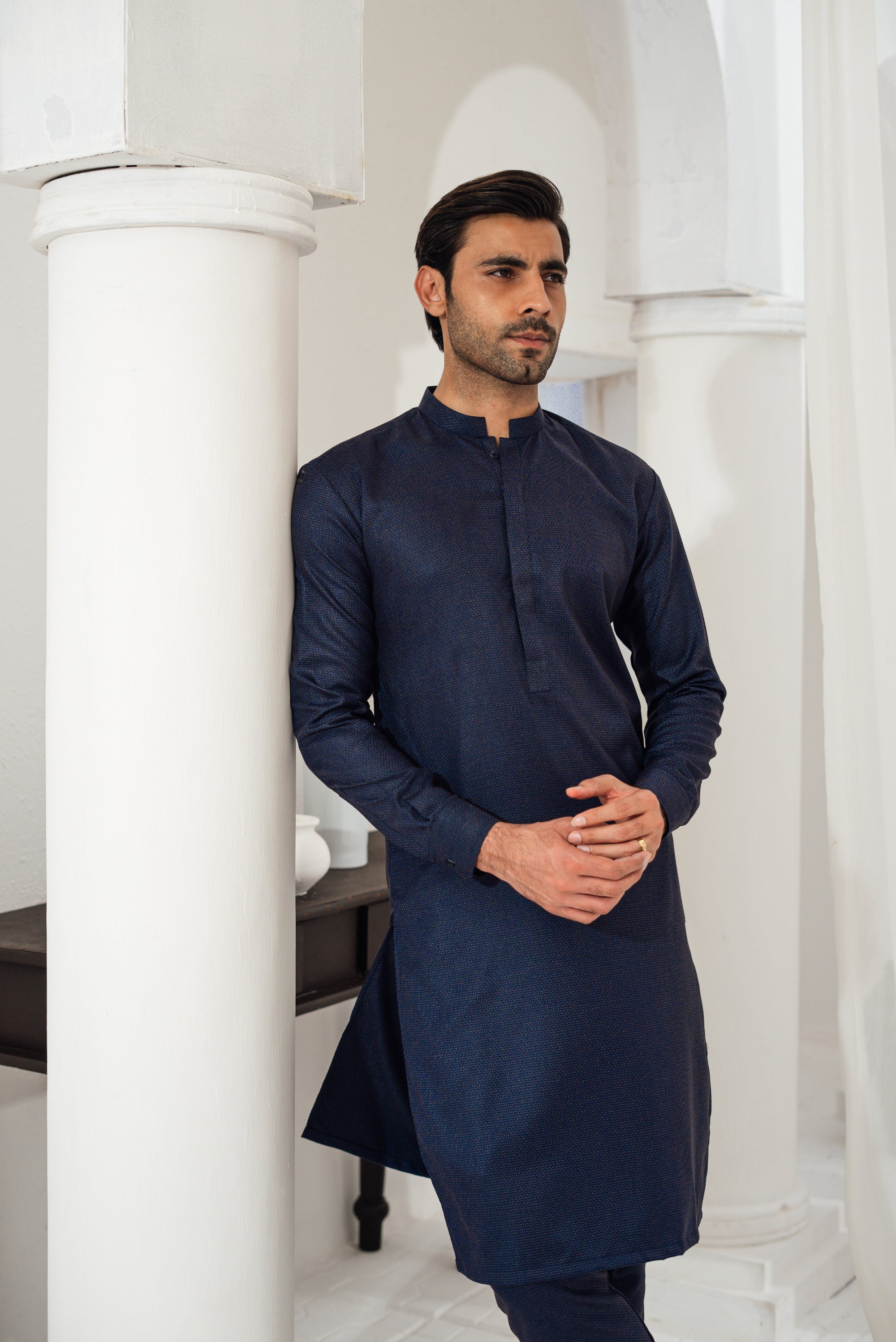 Dark Blue Kurta Pajama
