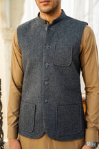 Light Grey Nehru Waistcoat