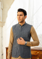 Light Grey Nehru Waistcoat