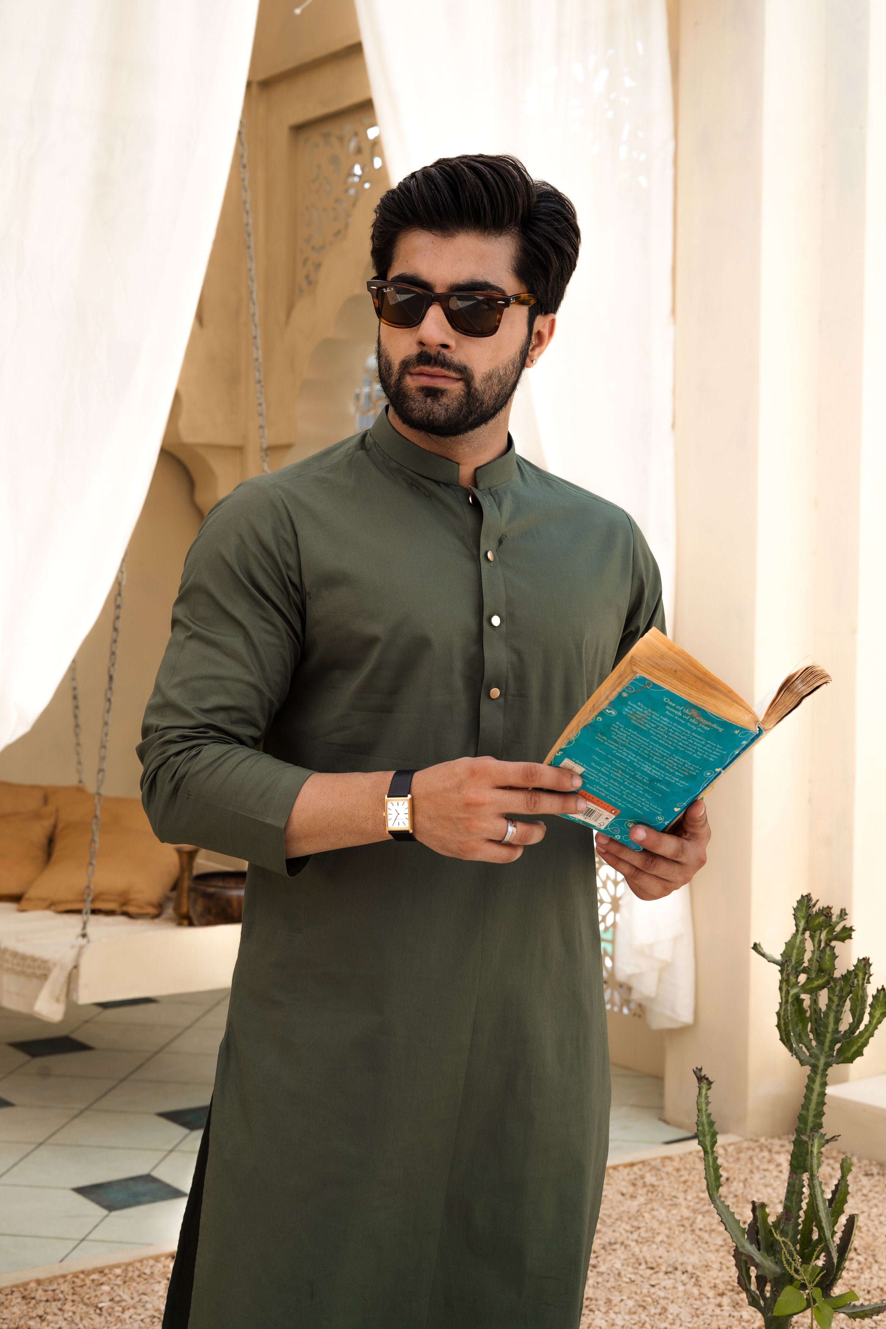 Sage Green Cotton Kurta