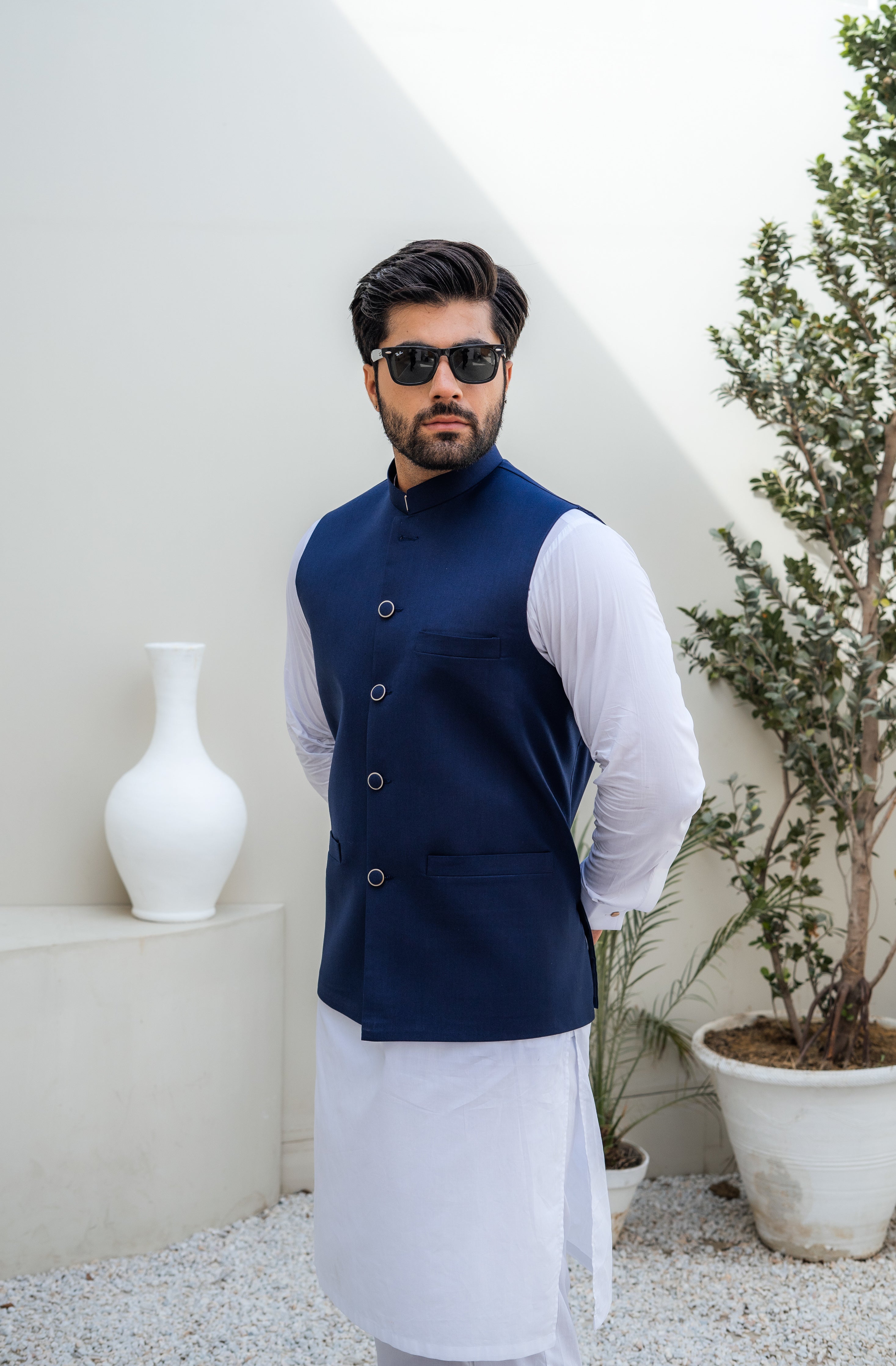 Navy Blue Waistcoat