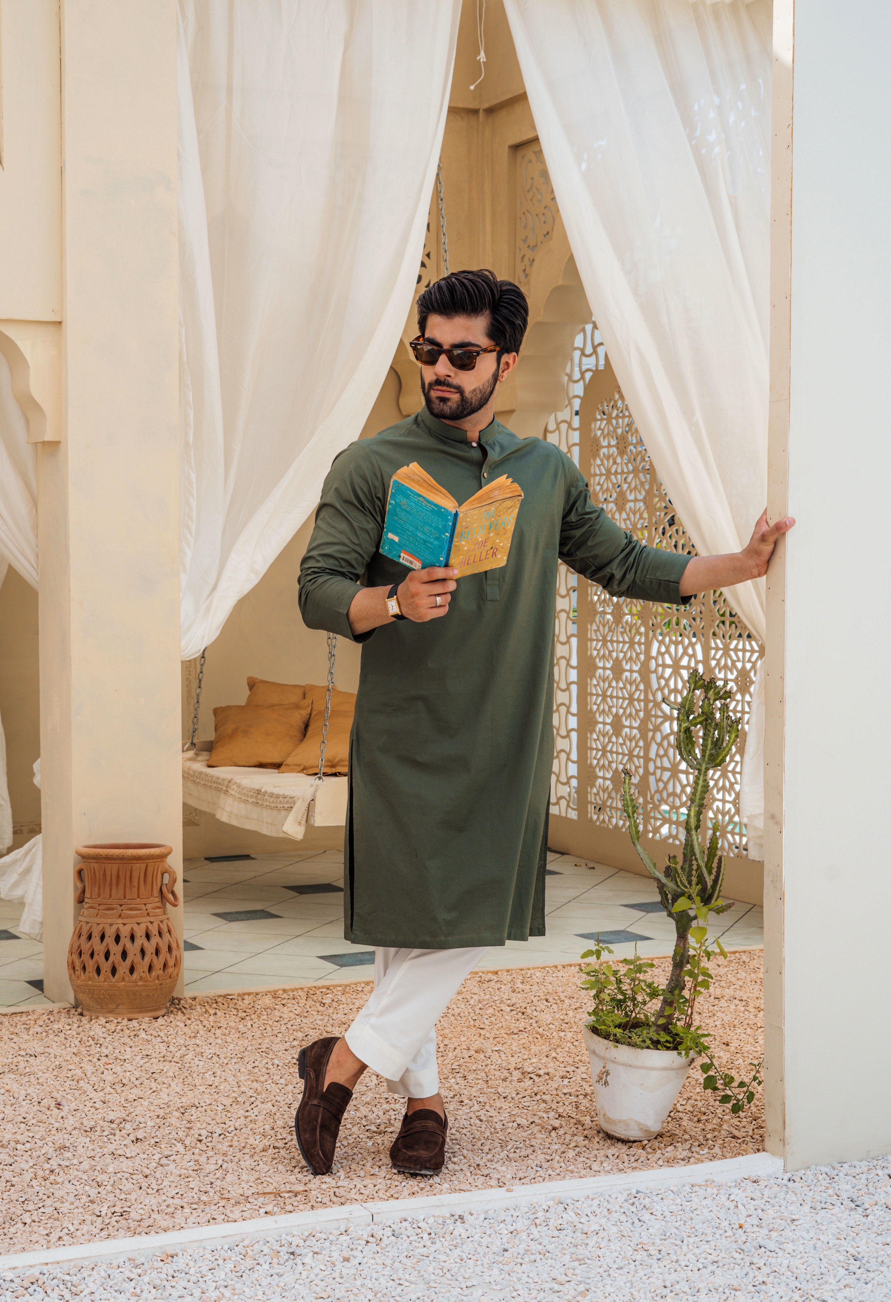 Sage Green Cotton Kurta