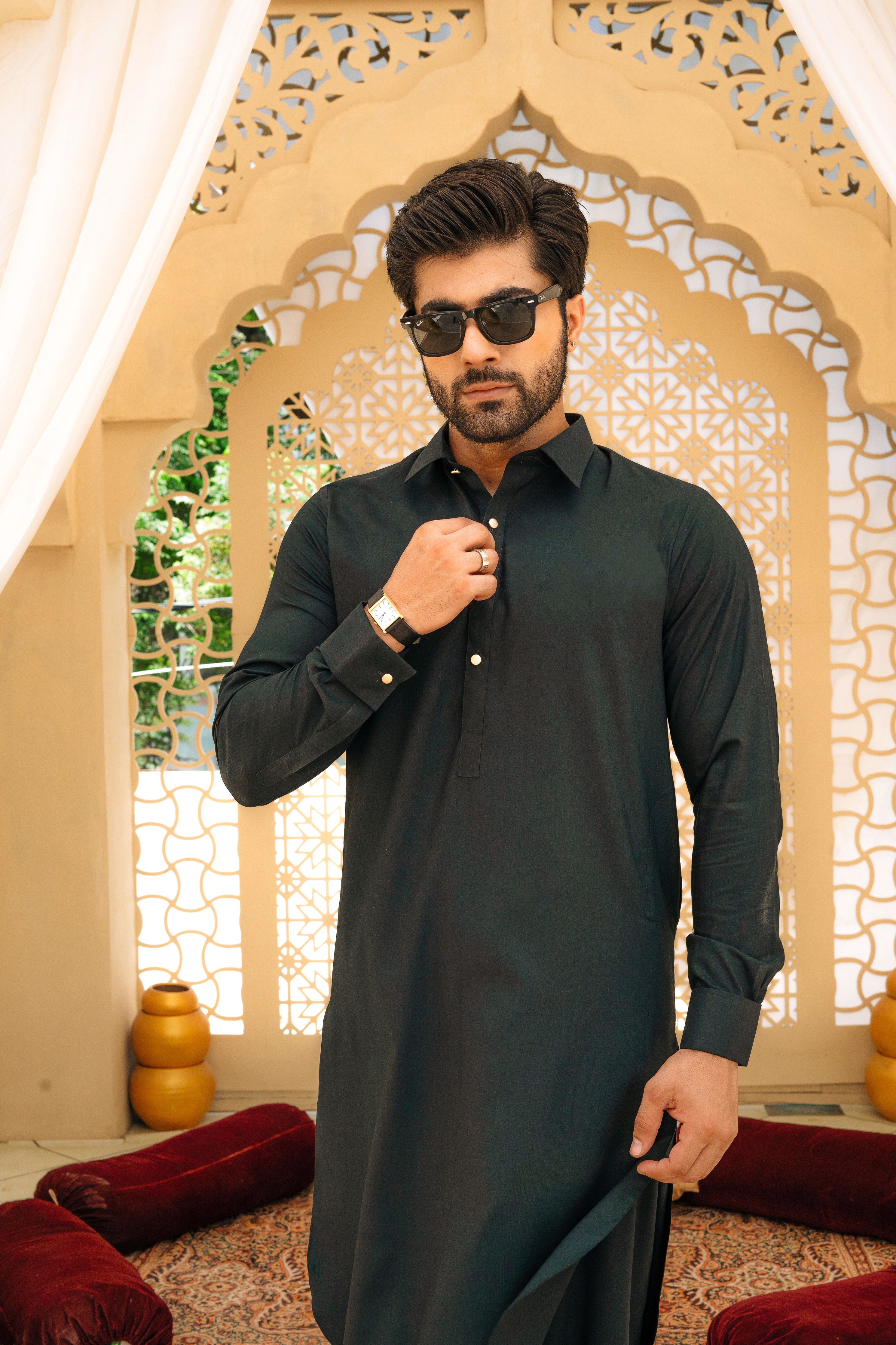 Emerald Green Kameez Shalwar