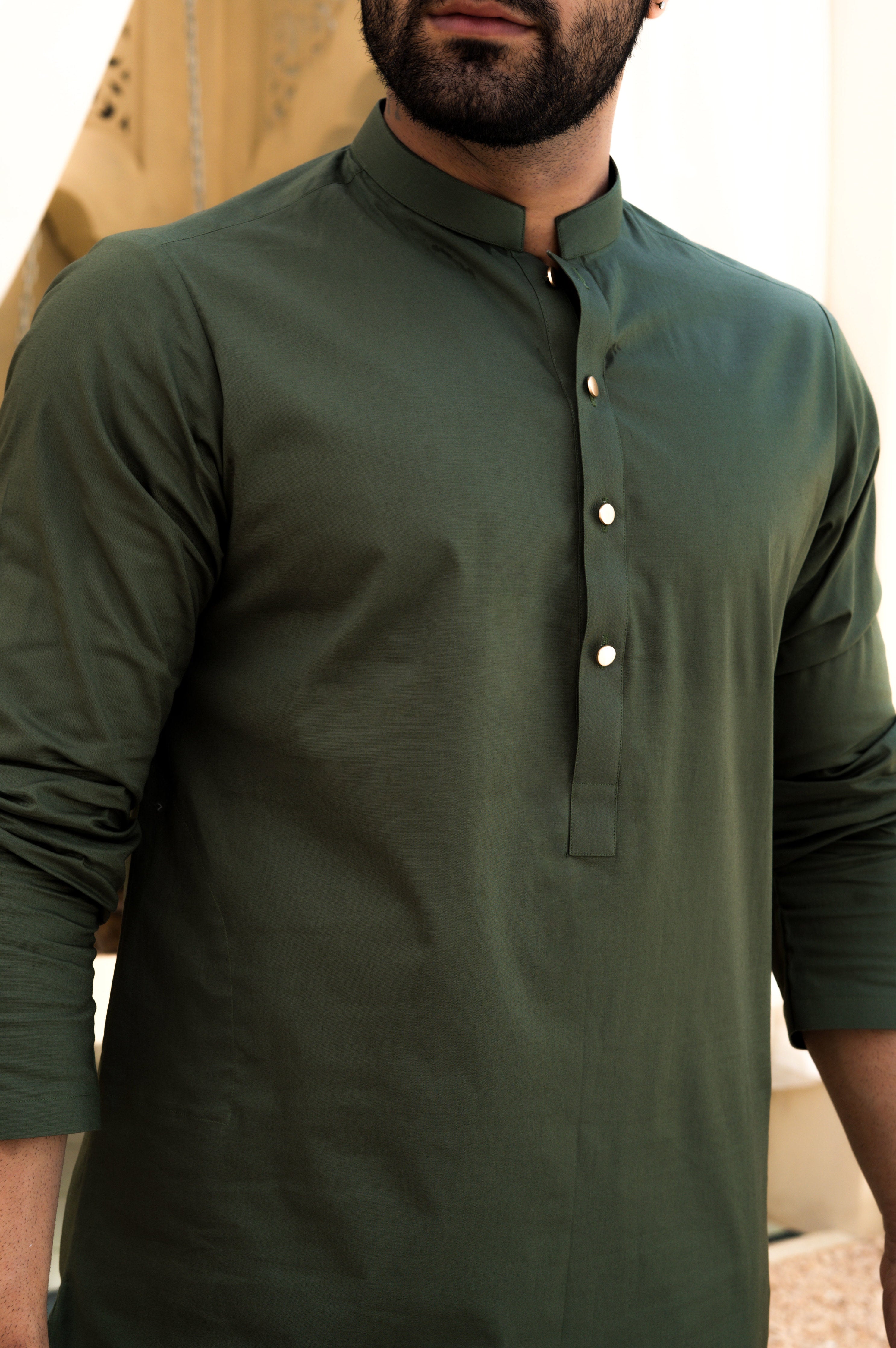 Sage Green Cotton Kurta