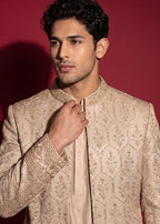 Champagne Gold Open Sherwani