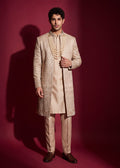 Champagne Gold Open Sherwani