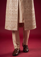 Champagne Gold Open Sherwani