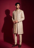 Champagne Gold Open Sherwani