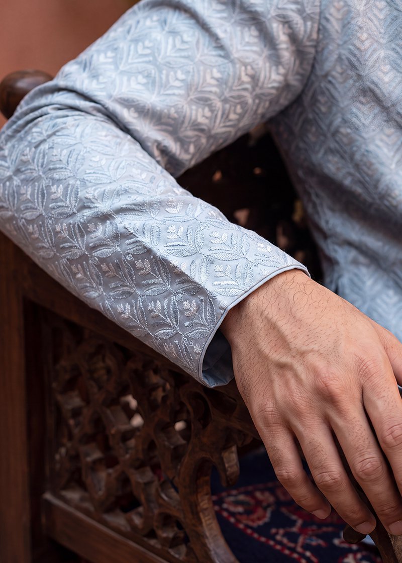 The Serene Sky Blue Kurta Pajama