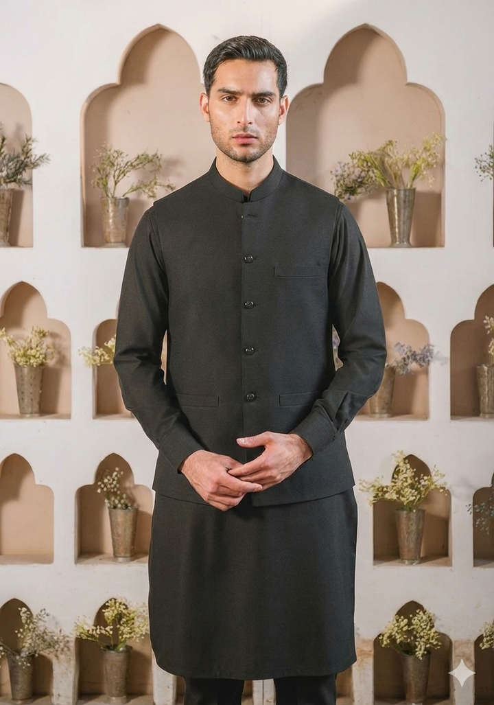 "BLACK" KURTA PAJAMA